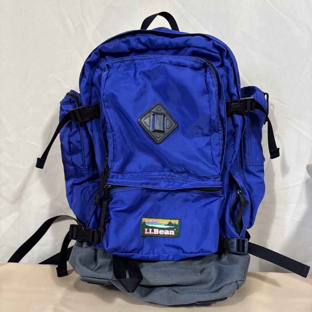 Vintage L.L.Bean Mountain Katahdin Backpack M847 Blue Hiking Gorpcore Hiking